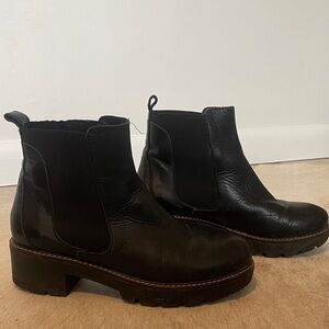 Anthropologie Black Chelsea Boots
